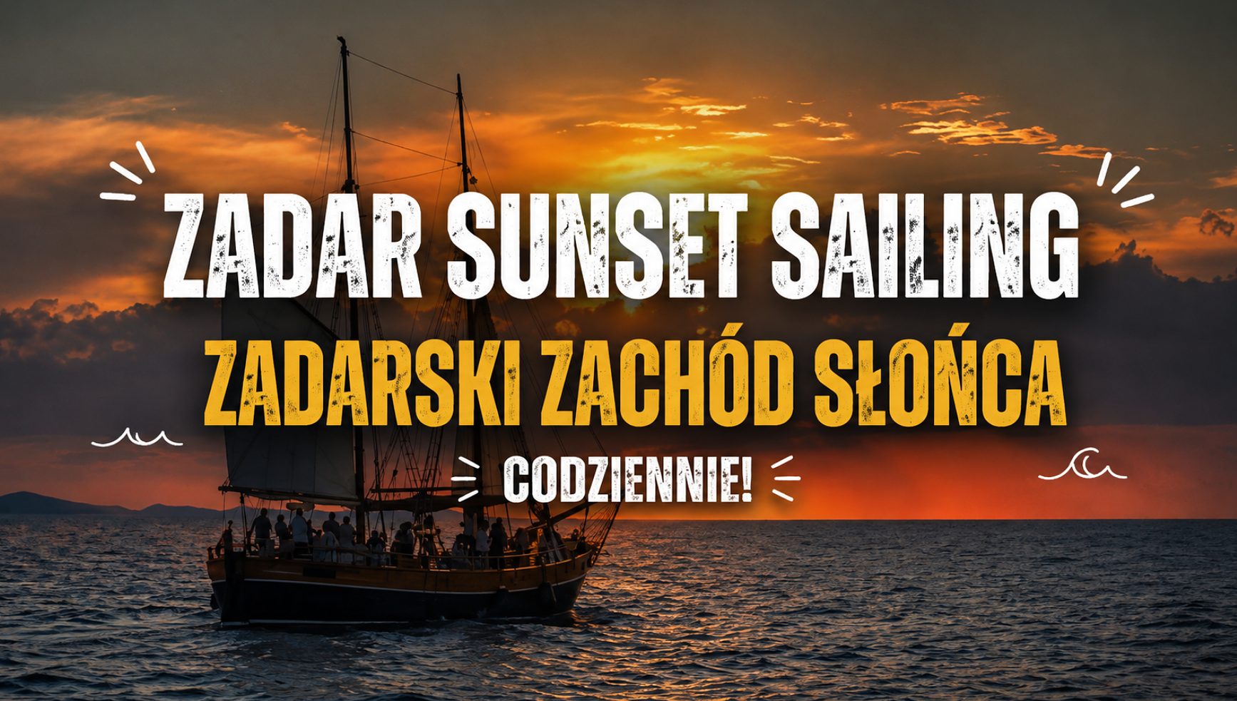 Zadar Sonnenuntergangs-Segeln
