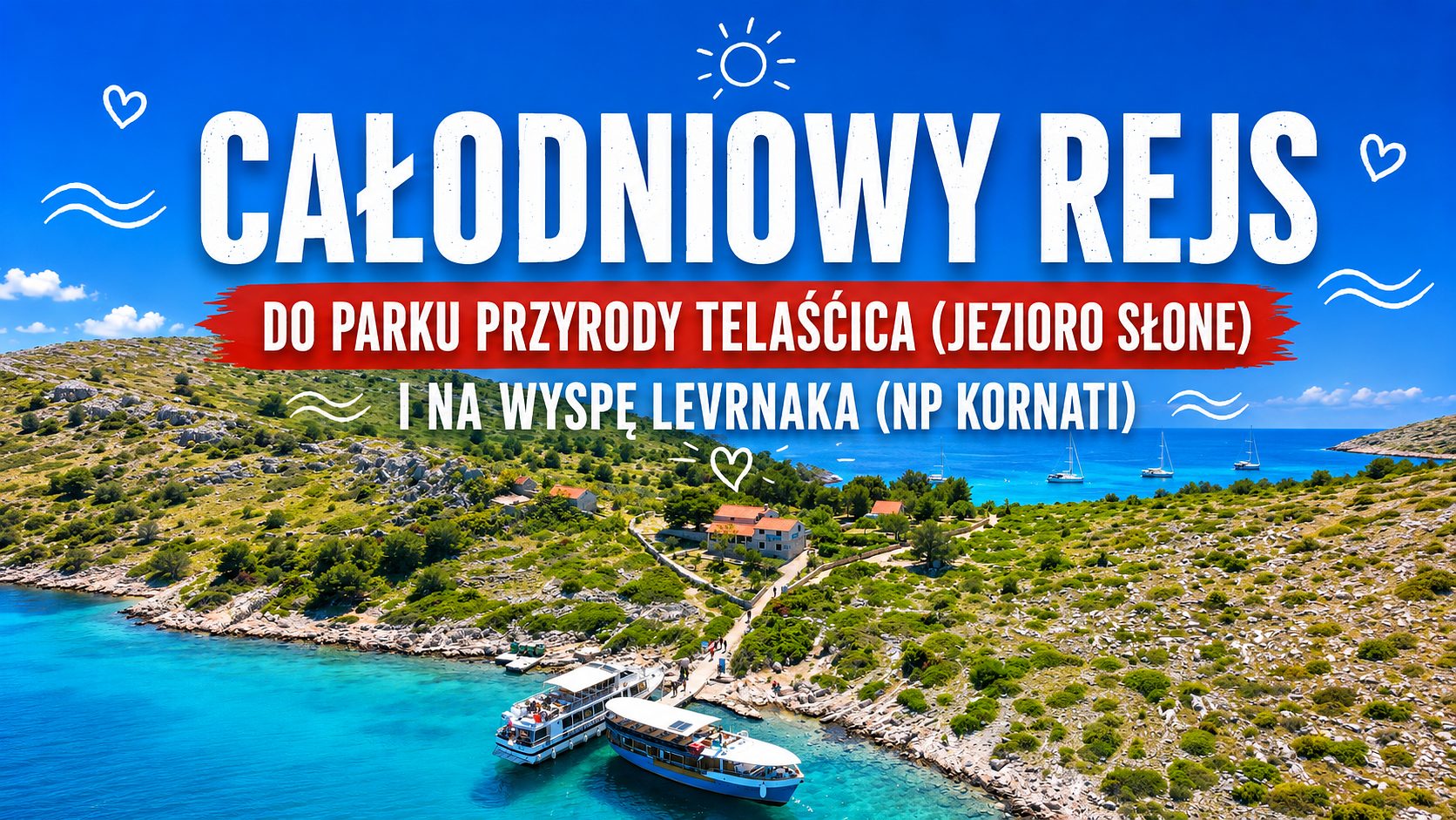 Ganztägige Bootsfahrt zum Naturpark Telašćica (Salzsee) und zur Insel Levrnaka (NP Kornati)